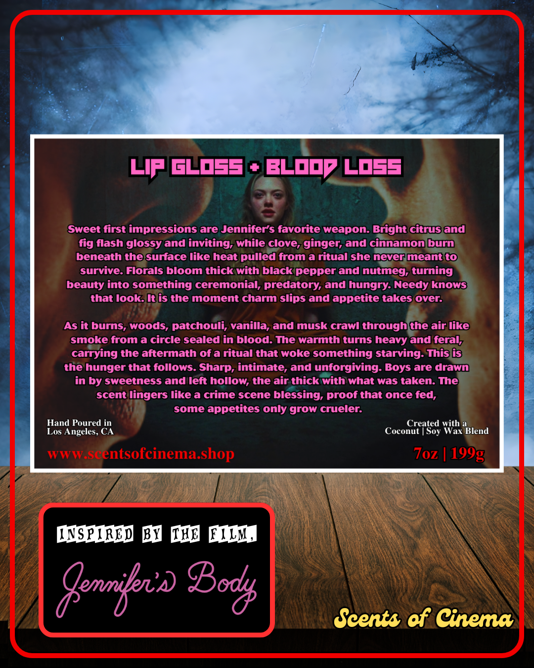 LIP GLOSS + BLOOD LOSS 7oz | Inspired by the film, JENNIFER'S BODY (2009)