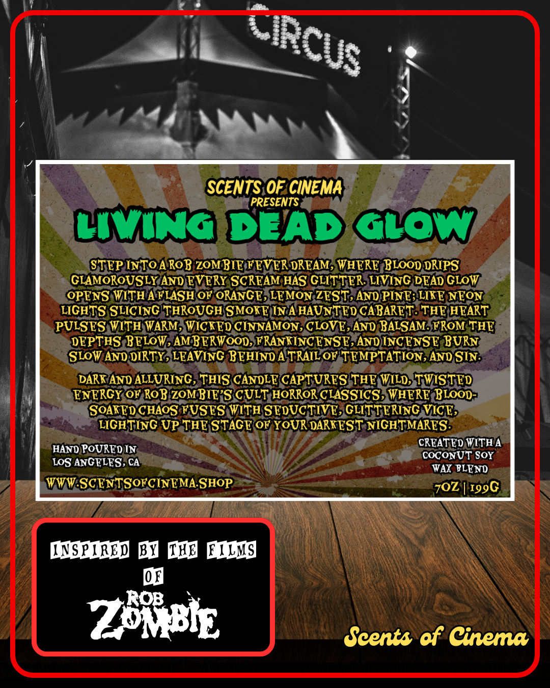LIVING DEAD GLOW - 7oz | Inspired by the films of Rob Zombie